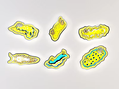 Modern wall lamp home cartoon illustration wall lamp beautiful Chen pendant 3d model