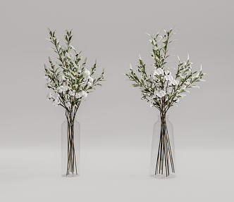 Modern Vase Ornaments Combination 3d model