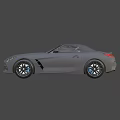 Gray BMW Convertible Sports Car With Sleek Design And Alloy Wheels