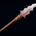Stone Spear Cold Weapon Style Fossil Spear 3d model