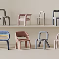 Colorful Children's Chairs With Soft Pastel Hues Unique Backrests And Sturdy Legs