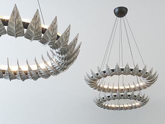 Modern chandelier metal chandelier 3d model