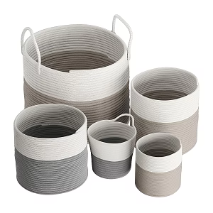Modern Storage Basket Dirty Clothes Basket 3d model