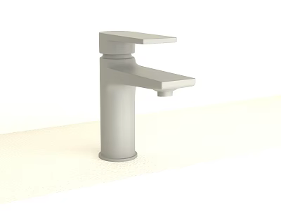 Modern Minimalist Stainless Steel Faucet With Sleek Design For Countertop Sink Use 3d model