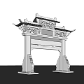 Archway Ancient Gate 3d model