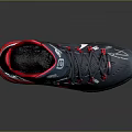 Nike High Top Sports Sneakers Black Red White Stylish Lace Up Comfortable Sole Design
