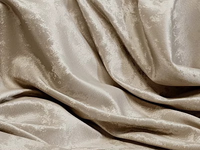 Beige Velvet Fabric With Soft Texture And Elegant Wrinkled Surface 3d model