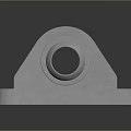 Precision Engineered Metal Mounting Bracket Featuring Square Base Vertical Hole And Multiple Mounting Holes