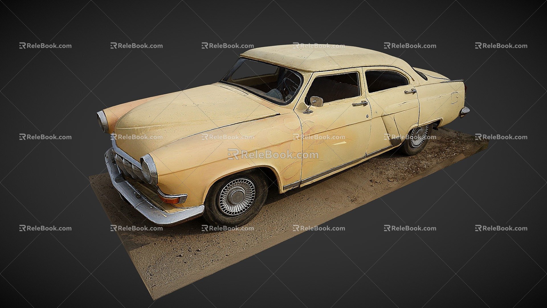 vintage car 3d model