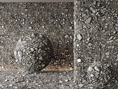 Gravel Stone Ground Stone 3d model