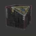Airtrans Sturdy Cube Shaped Metallic Shipping Container With Durable Design Features