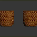 Orange Woven Baskets Ideal For Small Animals Such As Kittens Or Puppies