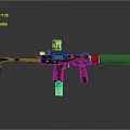 Detailed Modern Tactical Rifle Design with Scope Rail System and Suppressor