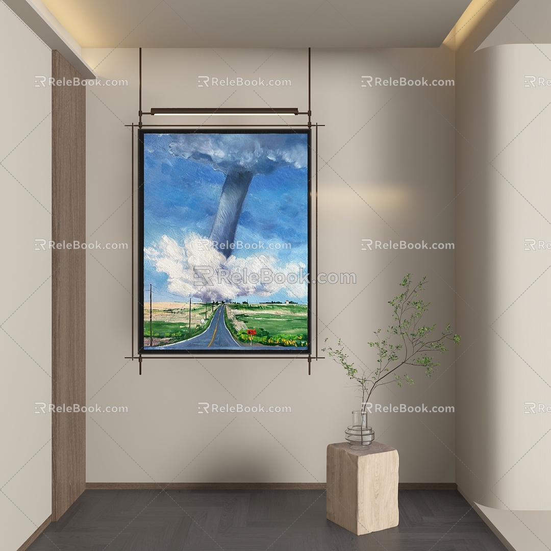 Abstract Hanging Paintings model