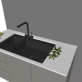 Embedded sink stainless steel sink bowl sink double sink vegetable basin sink faucet 3d model