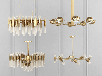 Modern chandelier 3d model