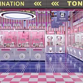 Modern Doll Machine Shop Doll Machine Shop Effect 3d model