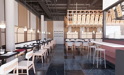 Modern Restaurant 3d model