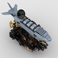 LEGO toy blocks airship 3d model