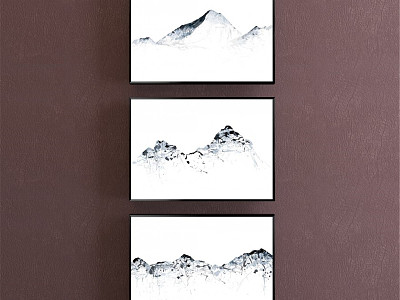 New Chinese Landscape Painting Black and White Landscape Decorative Painting model