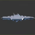 Futuristic Spacecraft Design For Cosmic Exploration With Sleek Silver Hull And Blue Accents