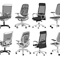 Ergonomic Modern Office Chairs With Mesh Backrest Swivel Wheels And Multiple Color Options