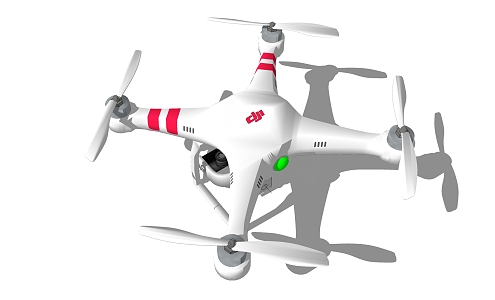 Modern UAV aerial camera Dajiang UAV series 3d model