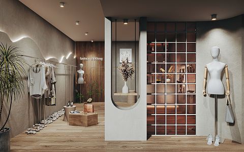 Modern Clothing Store Clothing Store Women's Clothing Store 3d model