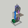 Industrial Mechanical Equipment Featuring Wheels Bracket Worktable And Frame Structure
