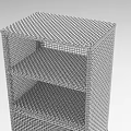 Three Tier Mesh Wire Shelf for Home Storage with Metal Legs