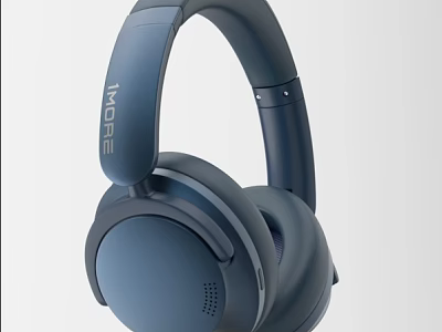 Sleek Over Ear Headphones With Soft Padded Ear Cups And High Definition Audio Sound 3d model