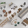 Modern Stylish Table and Chair Sets with Various Designs and Materials
