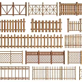 Various Decorative Wooden Railings With Different Design Patterns For Outdoor Use