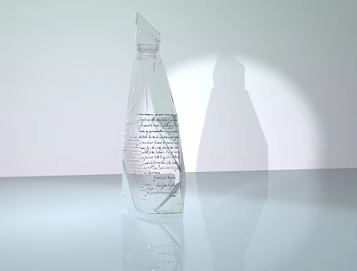 Modern Bottle Crystal Bottle 3d model Modern Bottle Crystal Bottle 3d model