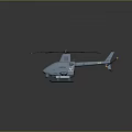 Highly Detailed 3D Render of Modern Helicopter with Rotor and Fuselage Parts