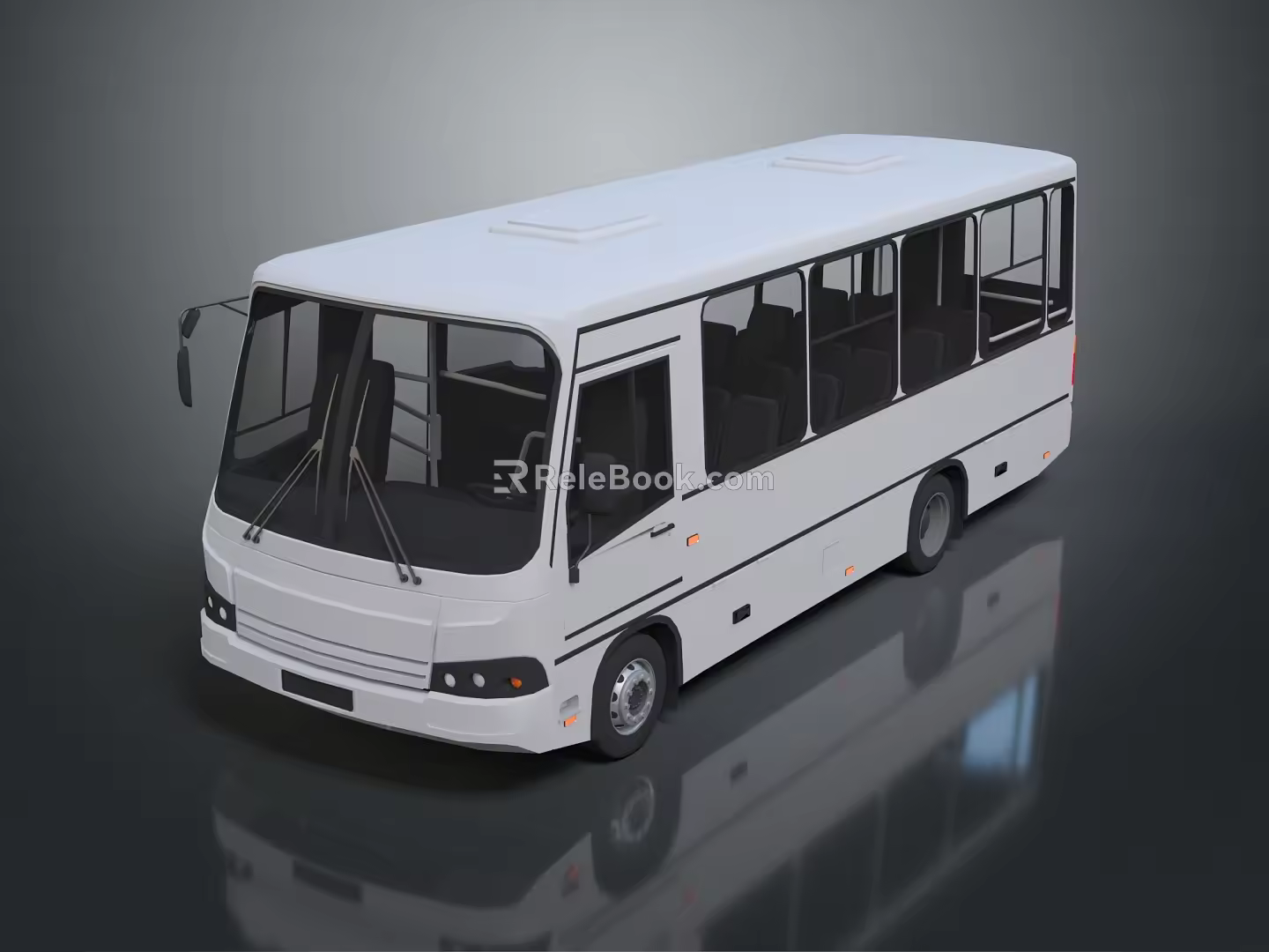 School Bus Modern Bus 3d model