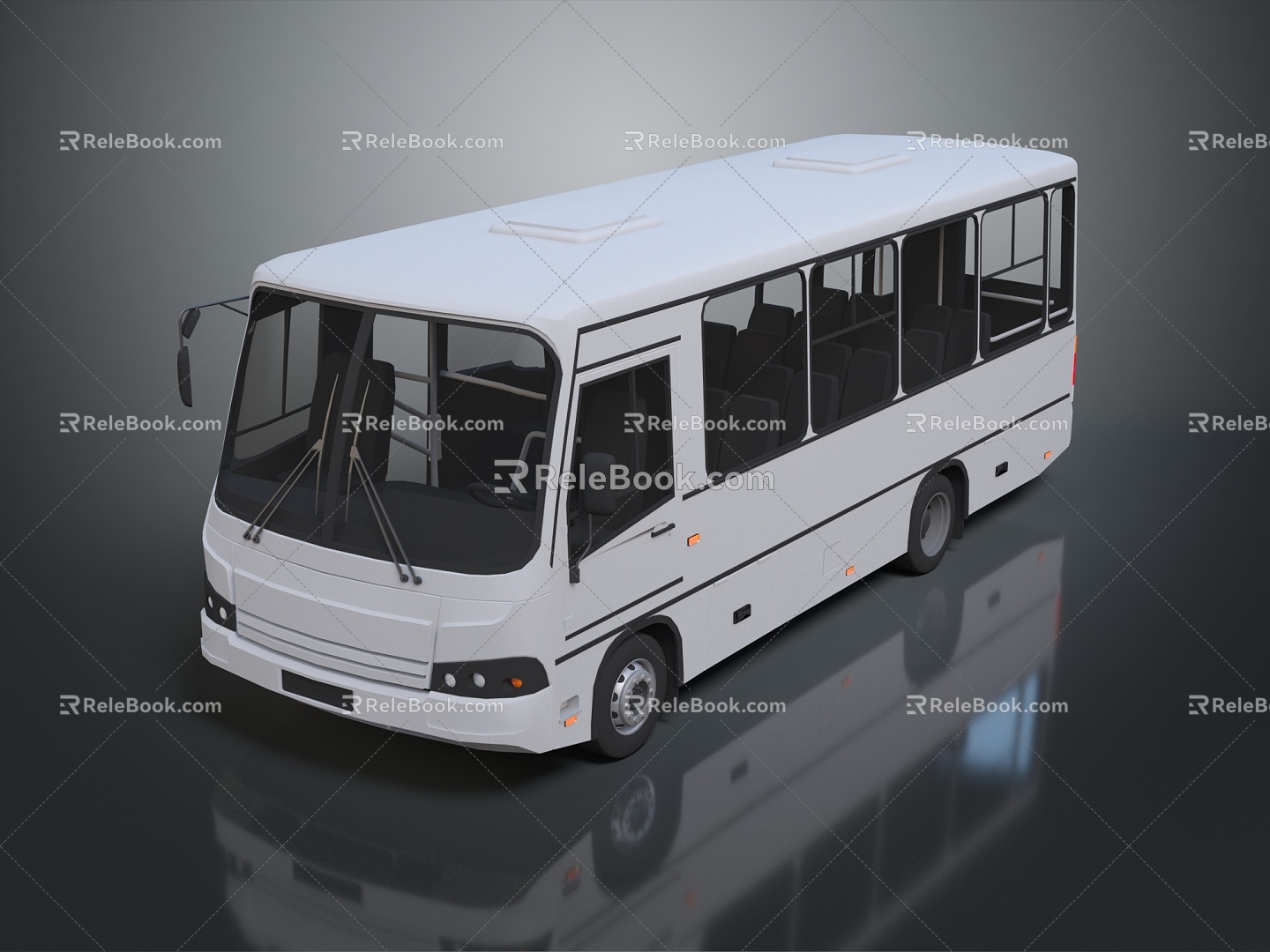 School Bus Modern Bus 3d model