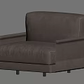 Modern Gray Armchair Featuring Textured Fabric Sleek Design and Sturdy Black Legs