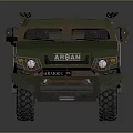 Military Green AMAROK Armored Vehicle With Off Road Tires And Roof Lights
