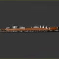 Traditional Chinese Guzheng Musical Instrument With Wooden Body White Strings And Decorative Edges