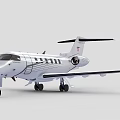 Modern White Passenger Jet With Black Stripes Streamlined Design Tail Fin And Landing Gear Features