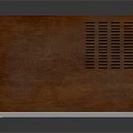 Vintage Commercial Equipment With Wooden Top Metal Front Panel Control Buttons And Digital