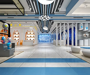 Children's Toy Zone Modern Shopping Mall 3d model