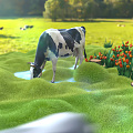 Modern Cow Dutch Ranch Cow 3d model