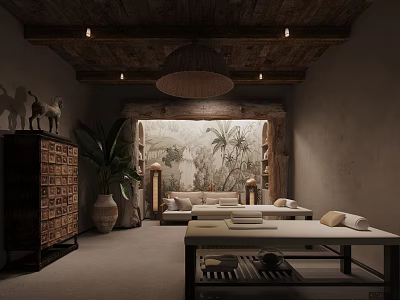 Quiet SPA Beauty Shop Room 3d model