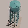 Modern Industrial LOFT Equipment Storage Tank 3d model