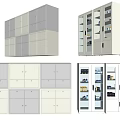 Modern Bookcase Storage Designs With Open Shelves Cabinet Doors And White Gray Finishes