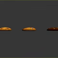Different Types of Decorated Cookies With Various Toppings On Gray Background