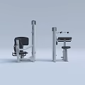 Professional Fitness Equipment With Metal Frame And Black Seats For Modern Gym Training