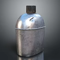 Shiny Silver Metal Daily Electrical Appliance Container With Lid For Kitchen Household Use